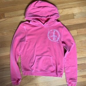 Pink American Eagle Peace Logo Sweatshirt